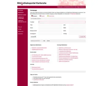 Bibliotheksportal-Karlsruhe.de(Bibliotheksportal Karlsruhe) Screenshot