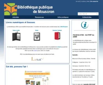 Bibliotheque-Mouscron.be(Accueil) Screenshot