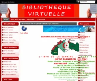Bibliotheque-Virtuelle.net(Bienvenue Info maghreb) Screenshot