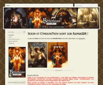 Bibliothequeinterdite.fr(Warhammer 40) Screenshot