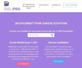 Biblipro.com(Modèles de documents à télécharger) Screenshot