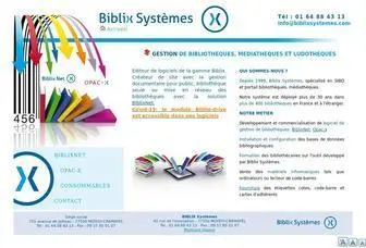 Biblixsystemes.com(Biblix systèmes) Screenshot