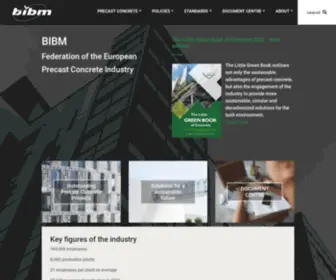 Bibm.eu(Federation of the European Precast Concrete Industry) Screenshot