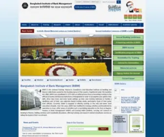 Bibm.org.bd(Bangladesh Institute of Bank Management) Screenshot
