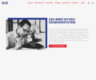 Biboszabadegyetem.org(Főoldal) Screenshot