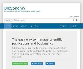 Bibsonomy.org Screenshot