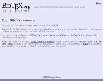 Bibtex.org(Bibtex) Screenshot