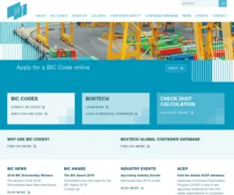 Bic-Code.org(Bureau of International Containers) Screenshot