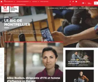 Bic-Montpellier.com(Business & Innovation Centre) Screenshot