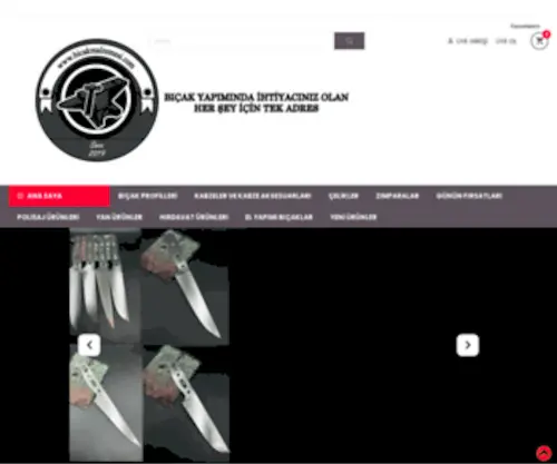 Bicakmalzemesi.com(Bıçak) Screenshot