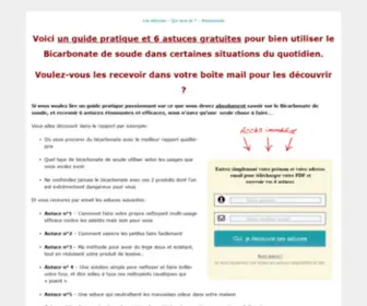 Bicarbonatedesoude.fr(Bicarbonate de Soude.fr) Screenshot