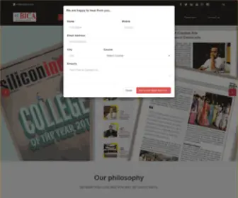 Bicarts.org(Top Fashion Designing Institute/College) Screenshot