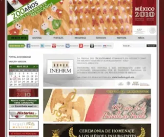 Bicentenario.gob.mx(México 2010) Screenshot