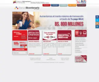 Bicentenariobu.com.ve(Bicentenariobu) Screenshot