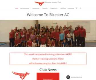 Bicesterac.co.uk(Bicester Athletic Club) Screenshot