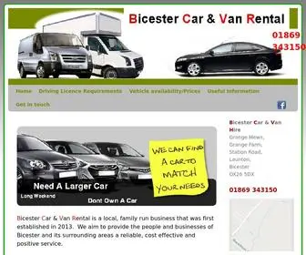 Bicesterrental.co.uk(Bicester Car & Van Rental) Screenshot