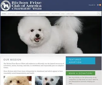 Bichonrescue.org(Bichon Frise Club of America Charitable Trust) Screenshot