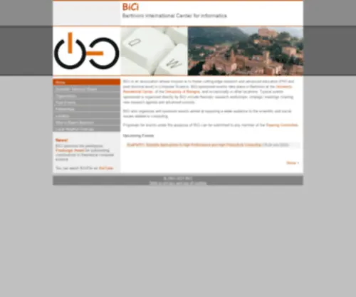 Bici.eu(Bertinoro international Center for informatics) Screenshot