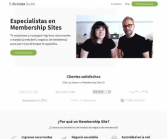 Bicicleta.studio(Especialistas en Membership Sites) Screenshot