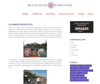 Bicicletasypiruletas.com(Bicicleta en familia y con niños) Screenshot