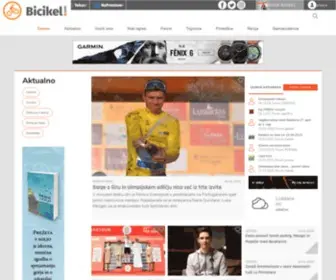 Bicikel.com(Spletno mesto revije Bicikel za ljubitelje kolesarstva) Screenshot