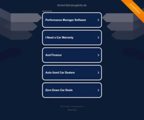 Bickel-Fahrzeugteile.de(Motorteile online kaufen) Screenshot