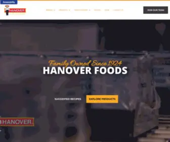Bickelssnacks.com(Hanover Foods Canned & Frozen Vegetables) Screenshot