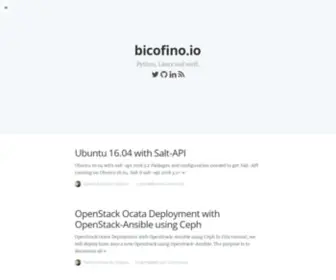 Bicofino.io(Python, Linux, DevOps and stuff) Screenshot