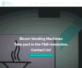 Bicomvending.com(Food Vending Machines London UK ready meal healthy hot and cold) Screenshot