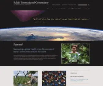 Bic.org(Bahá’í International Community) Screenshot