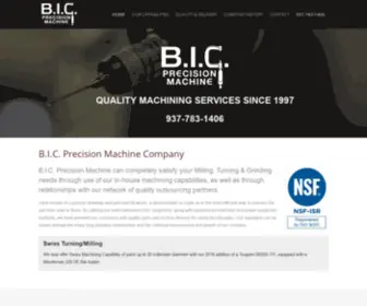 BicPrecisionmachine.com(BIC Precision Machine Company) Screenshot