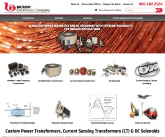 Bicronusa.com(Custom Power Transformers) Screenshot