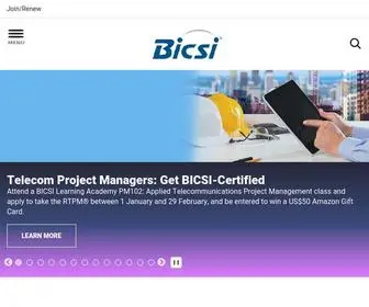 Bicsi.org(Advancing the Information & Communications Technology Community) Screenshot