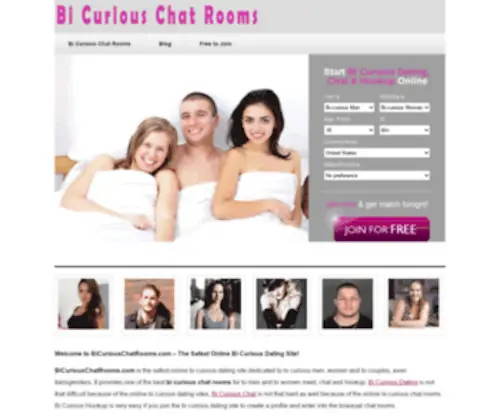 Bicuriouschatrooms.com(Bi Curious Chat Rooms for Bi Singles & Couples Chat & Hookup) Screenshot