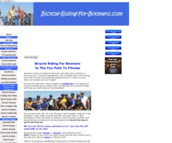 Bicycle-Riding-For-Boomers.com(Bicycle riding for boomers is a complete cycling guide) Screenshot