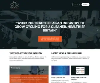 Bicycleassociation.org.uk(BICYCLE ASSOCIATION of GB) Screenshot