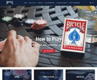 Bicyclecards.com(Bicycle Playing Cards) Screenshot