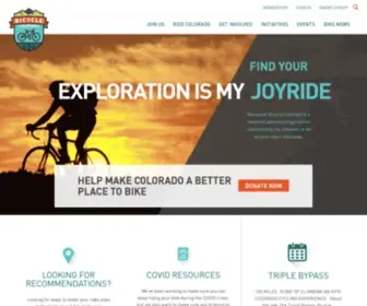 Bicyclecolorado.org(Bicycle Colorado) Screenshot