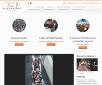 Bicycleinstitutesa.com(Advocating for bike friendly communities) Screenshot