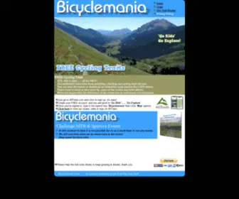 Bicyclemania.co.uk(Mountain biking) Screenshot