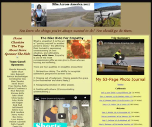 Bicycletrip.net(Bike Ride For Empathy) Screenshot