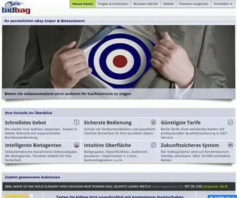 Bidbag.de(Bietagent für ebay) Screenshot