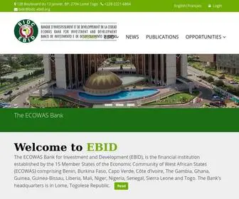 Bidc-Ebid.org(ECOWAS Bank for Investment and Development) Screenshot