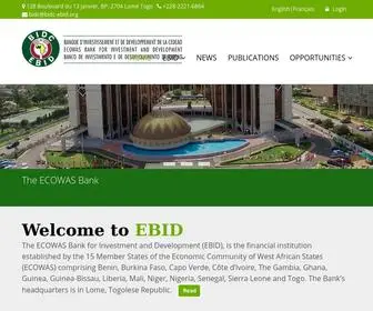 Bidc-Ebid.org(The Ecowas Bank) Screenshot