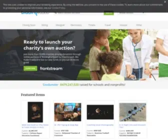 Biddingforgood.com(Charity Fundraising Auctions for Schools & Nonprofits) Screenshot