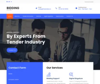 Biddingsupport.com(Tender Bidding Support Service for E) Screenshot