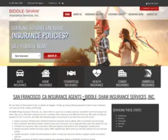 Biddleshaw.com(Biddle-Shaw Insurance Services, Inc) Screenshot