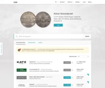 Biddr.ch(The modern auction platform for numismatic items) Screenshot