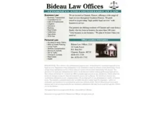 Bideaulaw.com(Bideau Law Offices) Screenshot