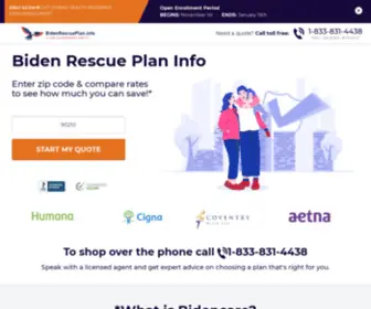Bidenrescueplan.info(Compare Health Insurance Plans Online) Screenshot